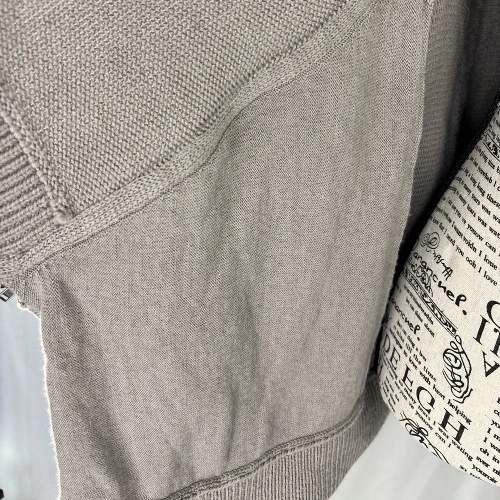 Lululemon Wrap It Up‎ Sweater Gray 100% Merino Wool Athleisure Cozycore